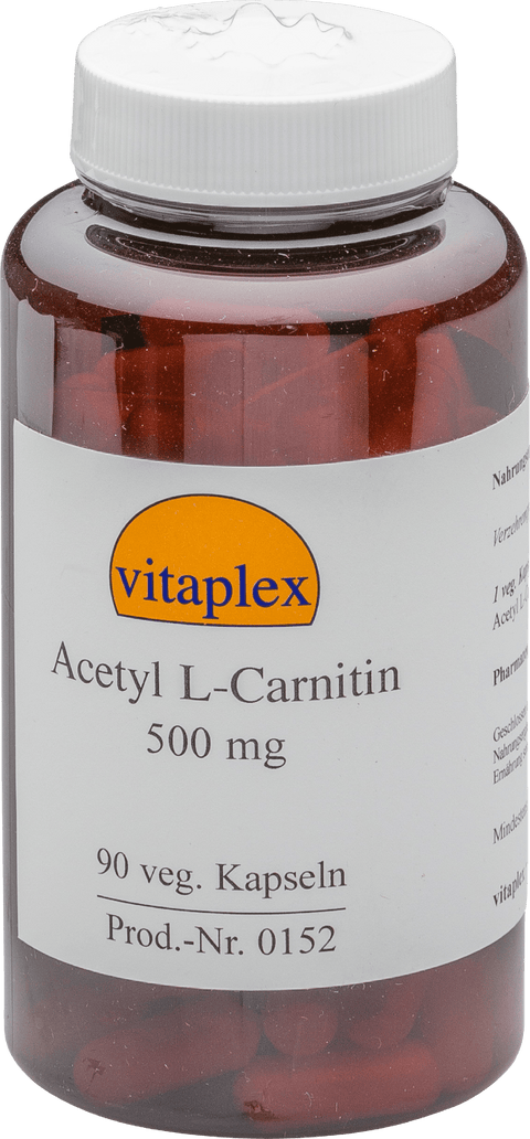 Acetyl L - Carnitin 500 mg (90 vegetarian capsules) - Vitaplex - Topvitamine