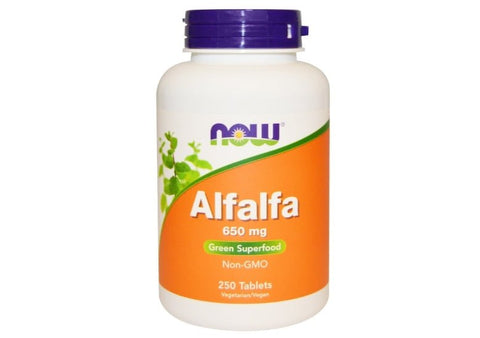 Alfalfa 650 mg (250 tablets) - Now Foods - Topvitamine