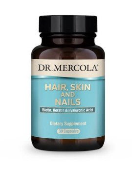 Biotin, Keratin & Hyaluronic Acid (30 Capsules) - Dr. Mercola - Topvitamine