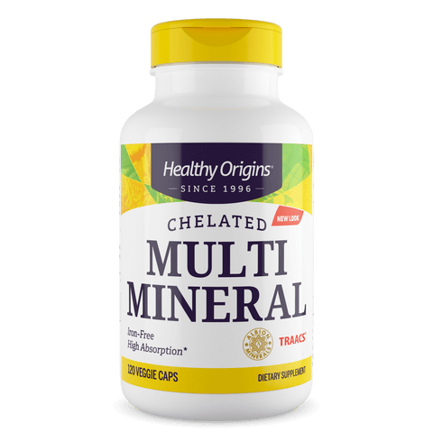 Chelated Multi Mineral (120 veggie caps) - Healthy Origins - Topvitamine