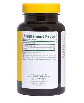 Choline & Inositol 500/500 mg (60 Tablets) - Nature's Plus - Topvitamine