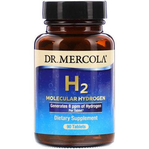 H2 Molecular Hydrogen 90 Tablets - Dr. Mercola - Topvitamine