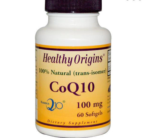 Healthy Origins, CoQ10 Gels, 100 mg, 60 Softgels - Topvitamine
