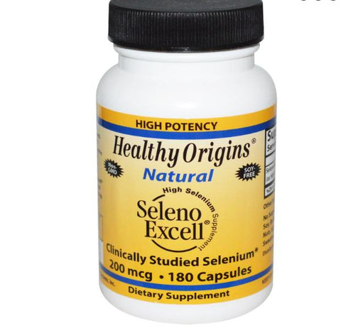 Healthy Origins Seleno Excell Selenium 200mcg 180 capsules - Topvitamine