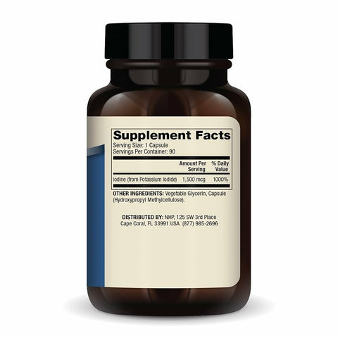 Iodine 1500 mcg (90 Capsules) - Dr. Mercola - Topvitamine