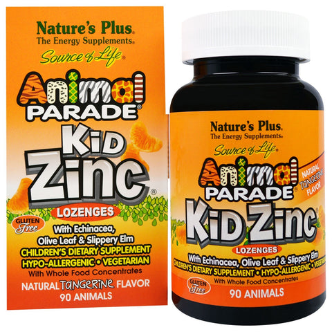Kid Zinc Lozenges, Natural Tangerine Flavor (90 Animals) - Nature's Plus - Topvitamine