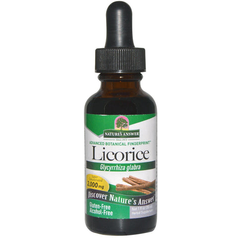 Licorice, Alcohol Free, 2000 mg (30 ml) - Nature's Answer - Topvitamine