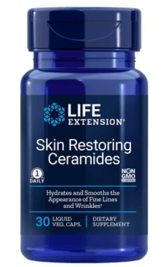 Life Extension, Skin Restoring Phytoceramides with Lipowheat, 30 Veggie Liquid Caps - Topvitamine
