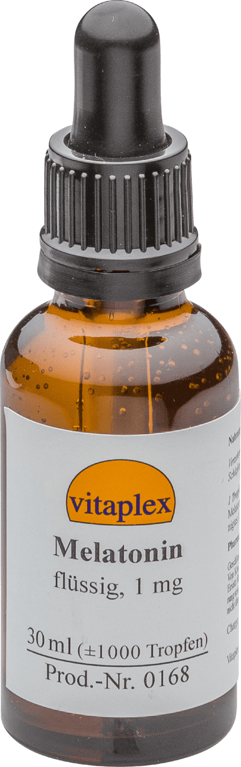 Melatonin liquid, 1 mg per drop (30 ml with 1000 drops) - Vitaplex - Topvitamine
