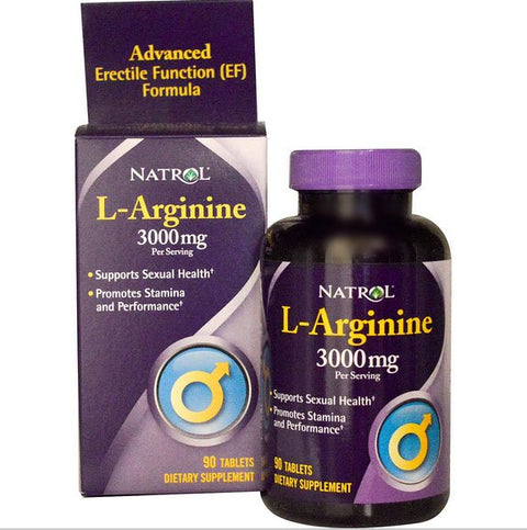 Natrol, L - Arginine 3000 mg, 90 Tablets - Topvitamine