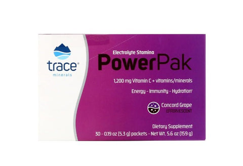 Trace Minerals Research, Electrolyte Stamina Power Pak, Pomegranate Blueberry, 0.22 oz (6.2 g), 32 Packets - Topvitamine