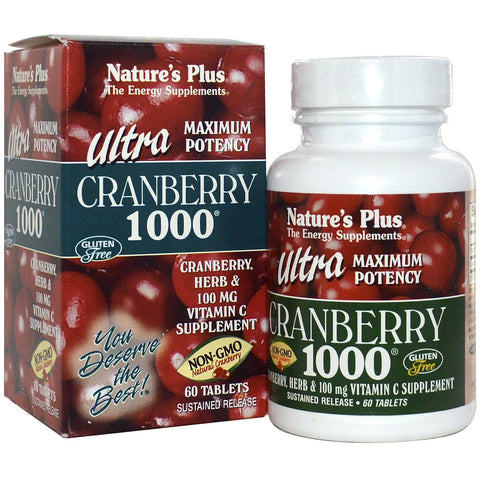 Ultra Cranberry 1000 (60 Tablets) - Nature's Plus - Topvitamine
