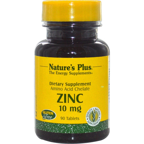 Zinc, 10 mg (90 Tablets) - Nature's Plus - Topvitamine