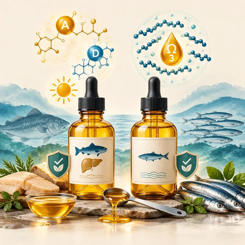 Cod Liver Oil vs Fish Oil: Vitamins A & D Compared - Topvitamine