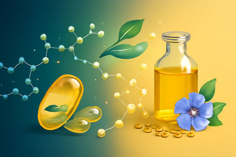Flaxseed Oil vs Fish Oil: Conversion Reality (2026 Guide) - Topvitamine