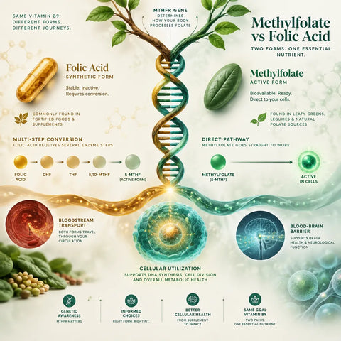methylfolate vs folic acid