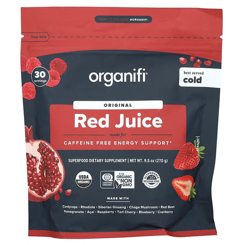 Original Red juice made for caffeine free energy support (270 gram) - Organifi