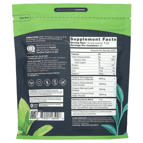 Original Green juice made for bodyreset and stress support (279 gram) - Organifi