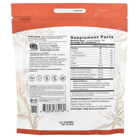 Cacoa Harmony made for Healthy Hormones (270 gram) - Organifi