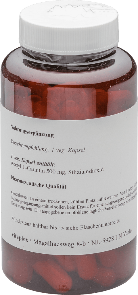 Acetyl L - Carnitin 500 mg (90 vegetarian capsules) - Vitaplex - Topvitamine