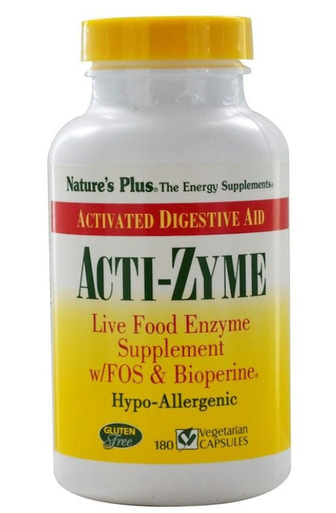 Acti - Zyme (180 Vegetarian Capsules) - Nature's Plus - Topvitamine