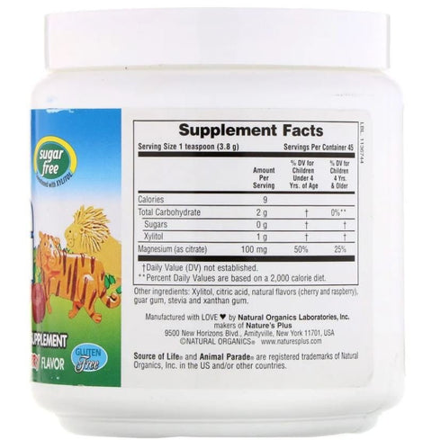 Animal Parade - Mag Kidz - Children's Magnesium - Natural Cherry Flavor (171 grams) - Nature's Plus - Topvitamine