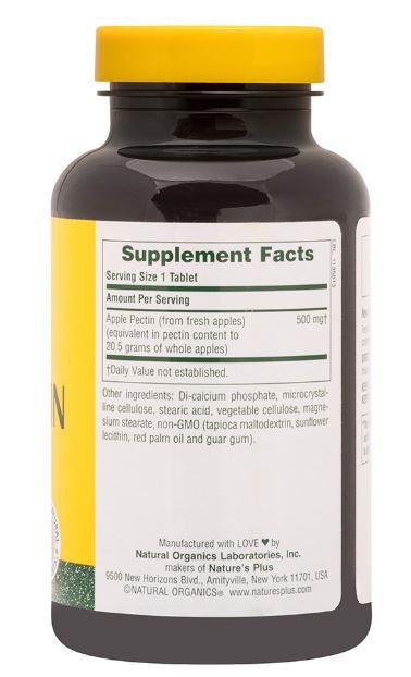 Apple Pectin - 500 mg (180 Tablets) - Nature's Plus - Topvitamine