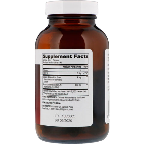 Astaxanthin 4 mg (90 Licaps Capsules) - Dr. Mercola - Topvitamine