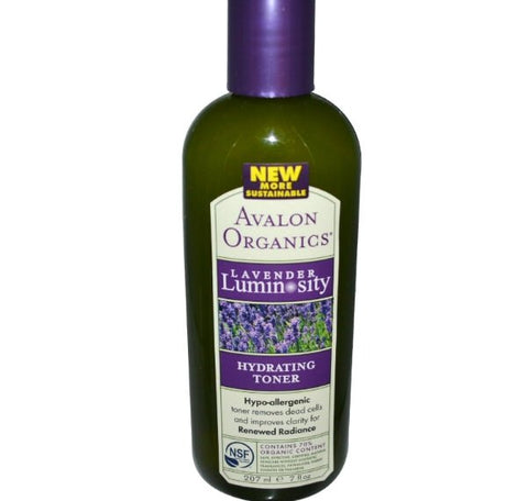 Avalon Organics, Hydrating Toner, Lavender Luminosity, 7 fl oz (207 ml) - Topvitamine