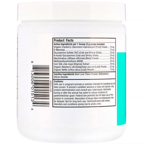 Bladder Support For Cats & Dogs (270 g) - Dr. Mercola - Topvitamine