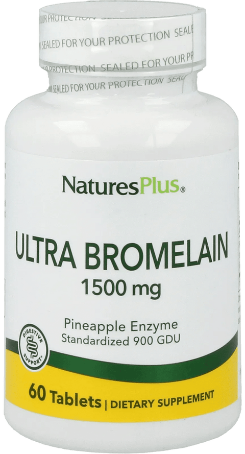 Bromelain Supplement 1500 Ultra Maximum Potency (60 Tablets) - Nature's Plus - Topvitamine