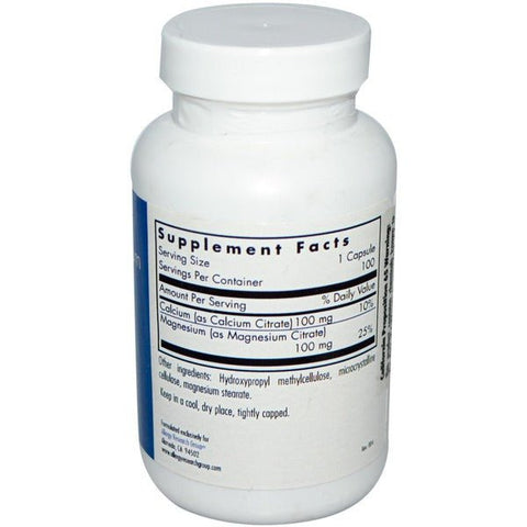 Calcium Magnesium Citrate 100 Vegetarian Capsules - Allergy Research Group - Topvitamine