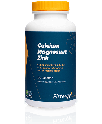 Calcium Magnesium Zink (120 tabletten) - Fittergy - Topvitamine
