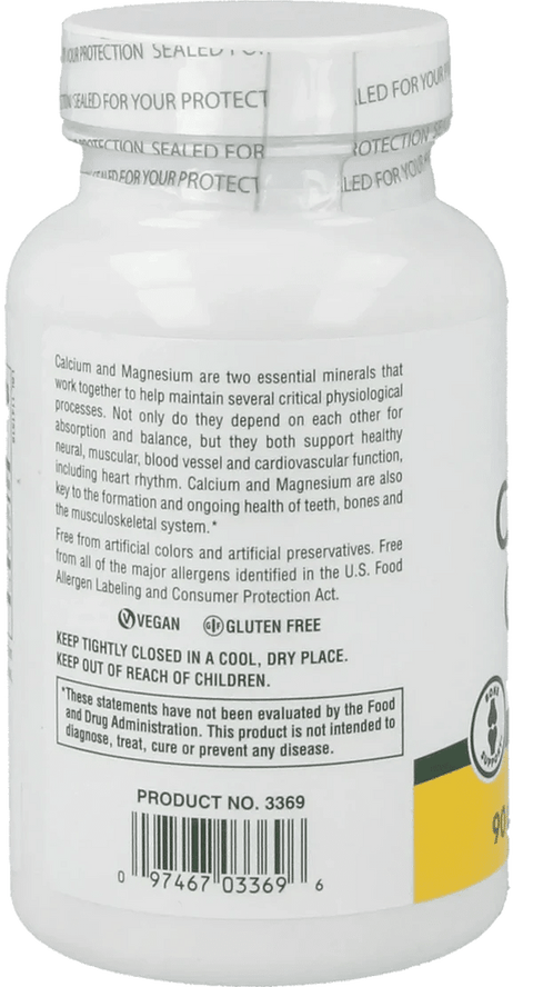 Calcium/Magnesium Citrate - 90 capsules Nature's Plus - Topvitamine