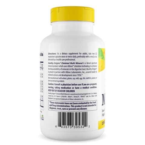 Chelated Multi Mineral (120 veggie caps) - Healthy Origins - Topvitamine