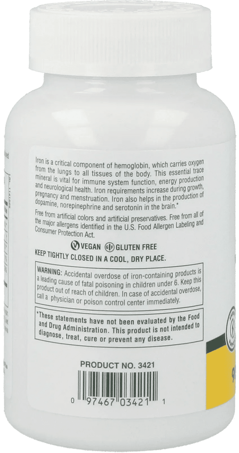 Chewable Iron, Cherry Flavor (90 Tablets) - Nature's Plus - Topvitamine