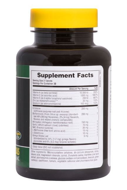 Commando 2000 Antioxidant Protection (90 Tablets) - Nature's Plus - Topvitamine