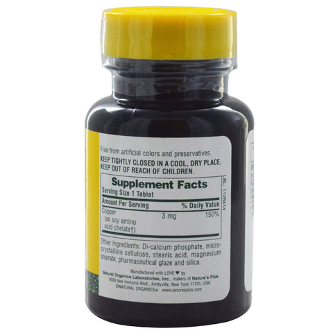 Copper, 3 mg (90 Tablets) - Nature's Plus - Topvitamine