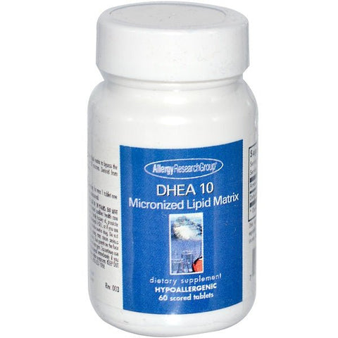 DHEA 10 Micronized Lipid Matrix 60 Scored Tablets - Allergy Research Group - Topvitamine