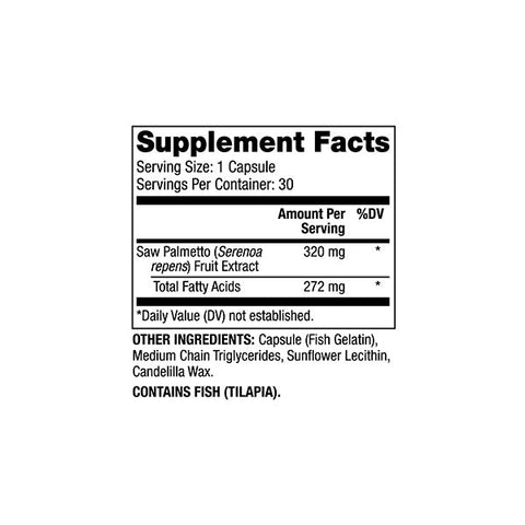 Dr. Mercola, Saw Palmetto, 30 caps - Topvitamine