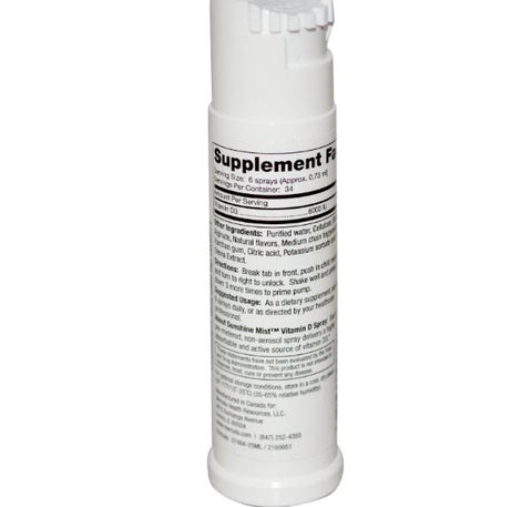 Dr. Mercola, Sunshine Mist, Vitamin D, Natural Orange Flavor, .85 fl oz (25 ml) - Topvitamine