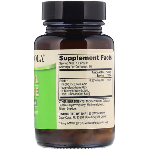 Folate 5 mg 30 Capsules - Dr. Mercola - Topvitamine