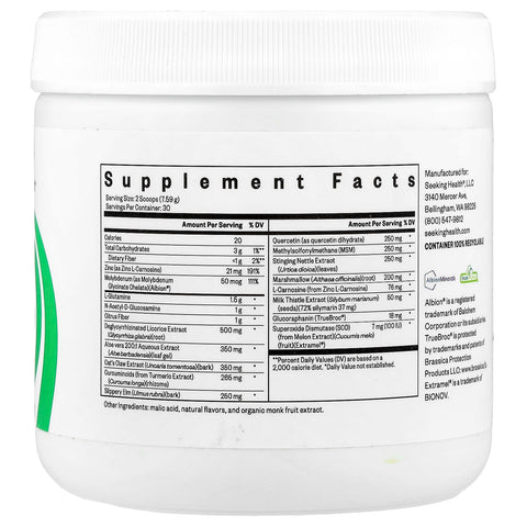 Gut nutrients (232 gram) - Seeking Health - Topvitamine