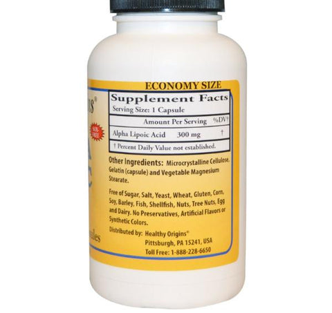 Healthy Origins, Alpha Lipoic Acid, 300 mg, 150 Capsules - Topvitamine