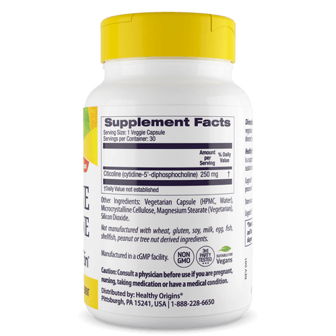 Healthy Origins, Cognizin Citicoline 250 mg, 60 Capsules - Topvitamine