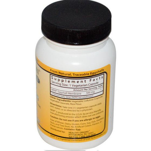 Healthy Origins, Eggshell Membrane 500 mg, 60 Veggie Caps - Topvitamine