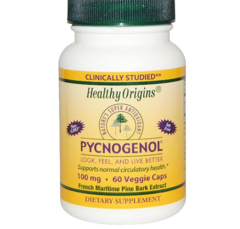 Healthy Origins, Pycnogenol, 100 mg, 60 Veggie Caps - Topvitamine
