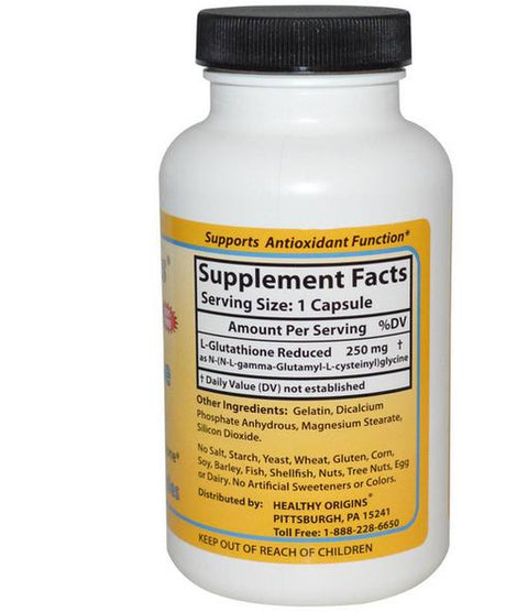 Healthy Origins, Setria L - Glutathione Reduced 250 mg, 150 Capsules - Topvitamine