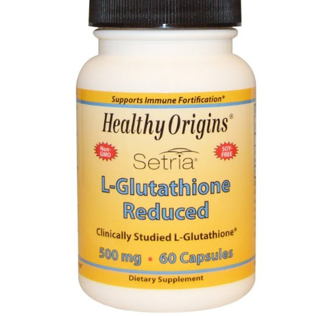 Healthy Origins, Setria, L - Glutathione Reduced, 500 mg, 60 Capsules - Topvitamine
