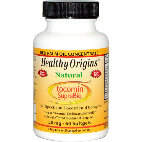 Healthy Origins, Tocomin SupraBio, 50 mg, 60 Softgels - Topvitamine